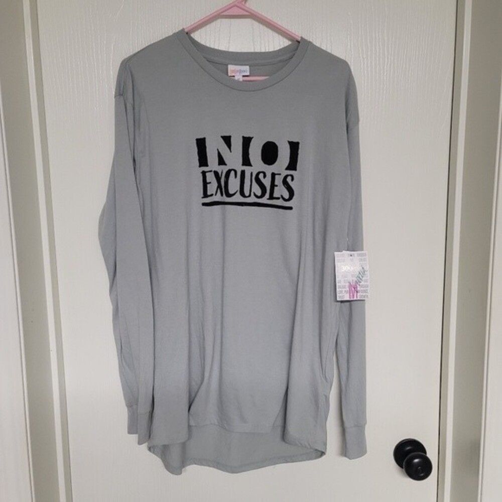 ~ NWT - lularoe no excuses long sleeve shirt - size M